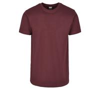 Urban Classics Stretch T-Shirt - Round Neck, Figure-Hugging, 100% Jersey Cotton, Redwine 5XL