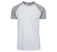T-shirt large sizes Urban Classic raglan contrat Blanc 5XL