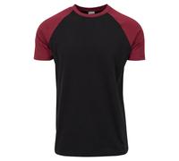 T-shirt large sizes Urban Classic raglan contrat Noir 5XL