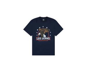 T-shirt Lee Essential Graphic Bleu XL