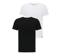 Lee Jeans Twin Pack Crew T-Shirts, Short Sleeve, Regular Fit, Black/White XXL