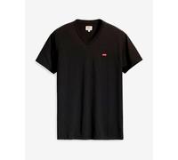 Levi's Men's Original Housemark V-Neck T-Shirt, Mineral Black, XS