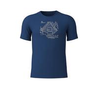 Loeffler Cottage Merino Tencel (tm) Short Sleeve T-shirt Blue 56 Men