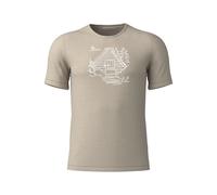 Loeffler Cottage Merino Tencel (tm) Short Sleeve T-shirt Beige 48 Men