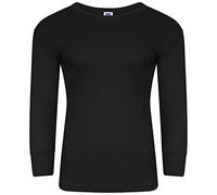 T-Shirt Long Sleeve Mens Thermal Long Jhons Heat Trap Optimum Comfort (Small, Black)
