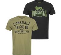 Lonsdale Bangor Short Sleeve T-shirt 2 Units Multicolor 3XL Men