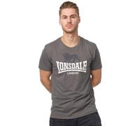 Lonsdale London Men's Gargrave T-Shirt, Mens, T-Shirt, 113803, Marl Stone, M