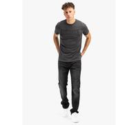 Lonsdale Men's Logo Kai T-Shirt, Anthracite/Black, M