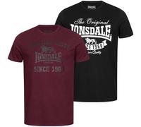 Lonsdale Torbay Short Sleeve T-shirt 2 Units Multicolor S Men