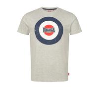 Lonsdale Male-Adult Trevose T-Shirt, Marl Grey/Navy/White, L