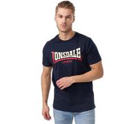Lonsdale Men's Two Tone T-Shirt, Blue (marineblau), Medium (Manufacturer size: Medium)