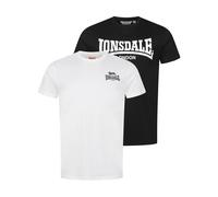 Lonsdale Yarnbrook Short Sleeve T-shirt White,Black 3XL Men