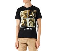 Unknown Men's Let It Be Sepia T Shirt, Black, M UK