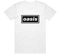 Oasis - T-Shirt M Unisex White Decca Logo