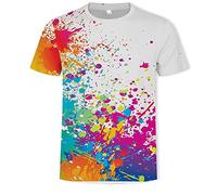 T Shirt Men's Black Oversized T-Shirt Men's Short Sleeve T-Shirt with Graffiti Animation Print Light Airy Summer Tops Fashion T-Shirts Casual Loose T-Shirts Regular Fit Tee Shirts for Men