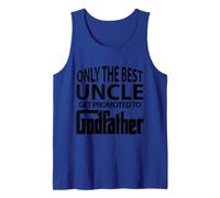 T-Shirt Mens Only The Best Uncles Get Promoted to Godfather Tank Top