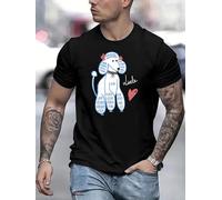 T Shirt Men's The Killers Battle Born Album Graphic Heavyweight 100% Cotton Concert Tee with Red & White Band Print, All