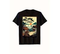 T Shirt Men's & Women's Vintage Rock Band Graphic 100% Cotton Black Music Tee with The Beatles