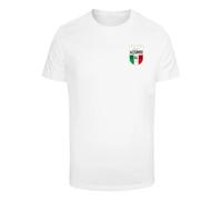 T-shirt Mister Tee Azurro Italia Crest Blanc 4XL