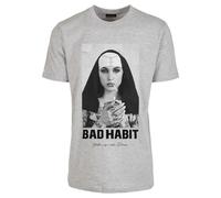 Mister Tee Men's Mt1282-Bad Habit Tee T-Shirt, Heather Grey, S