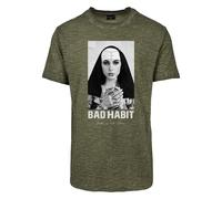T-shirt Mister Tee Bad Habit Vert M