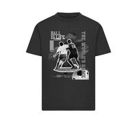 T-shirt Mister Tee Ball Is Life Vintage Heavy Loose Noir 2XL