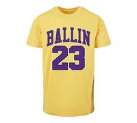 T-shirt Mister Tee ballin 23 Jaune XS