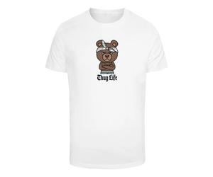 T-shirt Mister Tee Bandana Bear Sketch Blanc S