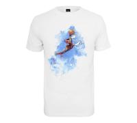 T-shirt Mister Tee basketball clouds Blanc XS
