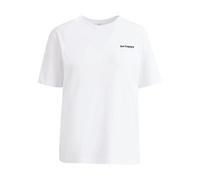 T-shirt Mister Tee Be Happy Wording EMB Blanc XS