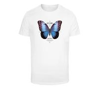 T-shirt Mister Tee Become the Change Butterfly Blanc XL