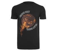 T-shirt Mister Tee burning bball Noir L