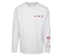 T-shirt Mister Tee Cash Only Longsleeve Blanc XS