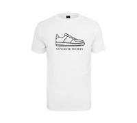T-shirt Mister Tee concrete society Blanc XS