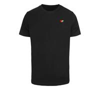 T-shirt Mister Tee Double Hearts Pride Noir S