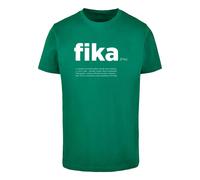 T-shirt Mister Tee Fika Definition Vert L