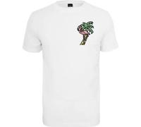 T-shirt Mister Tee flamingo Blanc S