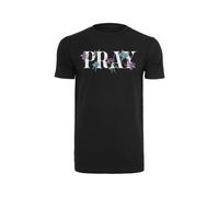 T-shirt Mister Tee Flower Pray Noir XL