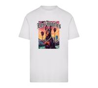 T-shirt Mister Tee Los Angeles Dog Blanc XS