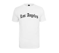 Mister Tee Men's Los Angeles Wording Tee T-Shirt, White, XL