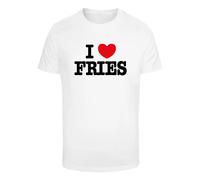 T-shirt Mister Tee Love Fries Blanc L