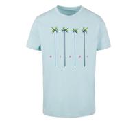 T-shirt Mister Tee Miami Palms Bleu 2XL