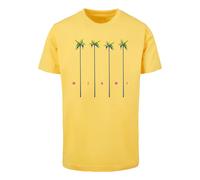 T-shirt Mister Tee Miami Palms Jaune XL