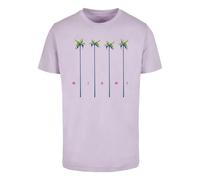 T-shirt Mister Tee Miami Palms Violet S