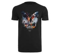 Mister Tee Men's T-Shirt Natural Beauty Butterfly Tee, 100% Cotton, Black, L