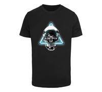 T-shirt Mister Tee Neon Skull Noir S