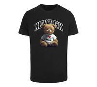 T-shirt Mister Tee New York College Bear Noir M