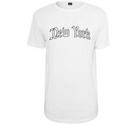 T-shirt Mister Tee New York Wording Blanc S