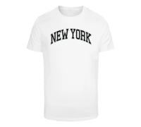 T-shirt Mister Tee NY Wording Blanc XS