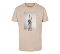 T-shirt Mister Tee Peace Sign Blanc 2XL